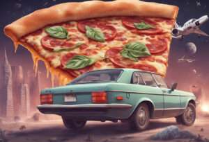 Auto mit Pizzaflügel 
(Bild erstellt mit mage.space und dem neuesten SDXL Model)